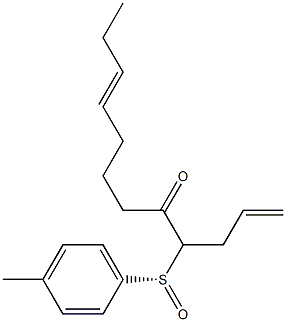 (S,E)-4-(p-Tolylsulfinyl)-1,9-dodecadien-5-one Struktur
