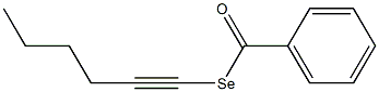 Selenobenzoic acid Se-(1-hexynyl) ester Struktur