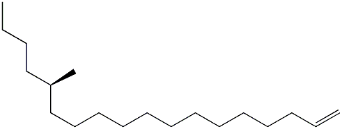 (14R)-14-Methyl-1-octadecene Struktur