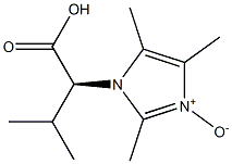 3-[(S)-1-Carboxy-2-methylpropyl]-2,4,5-trimethyl-3H-imidazole 1-oxide Struktur
