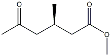 [R,(-)]-3-Methyl-5-oxohexanoic acid methyl ester Struktur