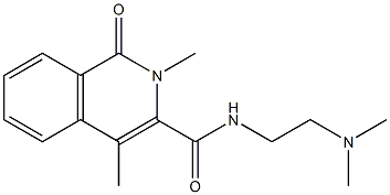 1,2-Dihydro-2,4-dimethyl-N-(2-dimethylaminoethyl)-1-oxo-3-isoquinolinecarboxamide Struktur