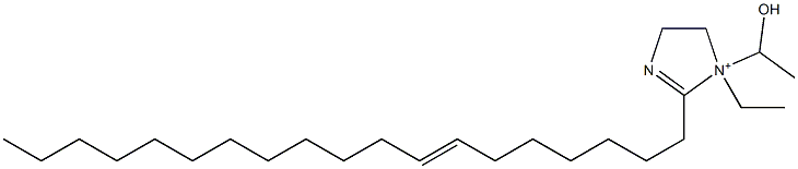 1-Ethyl-1-(1-hydroxyethyl)-2-(7-nonadecenyl)-2-imidazoline-1-ium Struktur