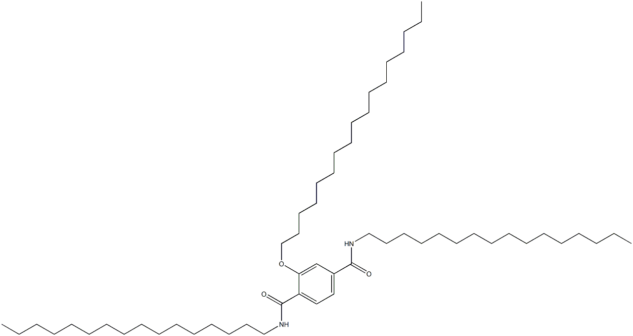 2-(Heptadecyloxy)-N,N'-dihexadecylterephthalamide Struktur
