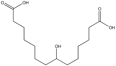 7-Hydroxytetradecanedioic acid Struktur