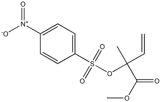 2-[[(p-Nitrophenyl)sulfonyl]oxy]-2-methyl-3-butenoic acid methyl ester Struktur