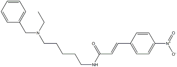 N-[5-(Ethylbenzylamino)pentyl]-3-(4-nitrophenyl)acrylamide Struktur