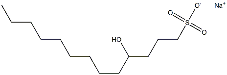 4-Hydroxytridecane-1-sulfonic acid sodium salt Struktur