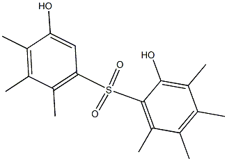 2,3'-Dihydroxy-3,4,4',5,5',6,6'-heptamethyl[sulfonylbisbenzene] Struktur