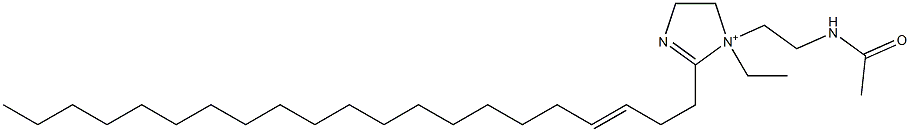 1-[2-(Acetylamino)ethyl]-1-ethyl-2-(3-henicosenyl)-2-imidazoline-1-ium Struktur