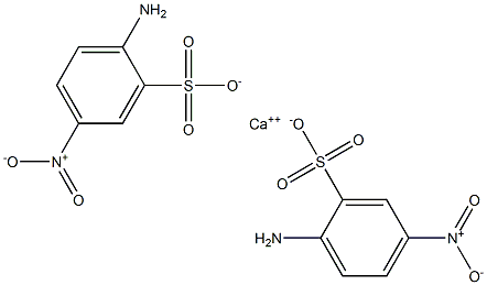 Bis(2-amino-5-nitrobenzenesulfonic acid)calcium salt Struktur