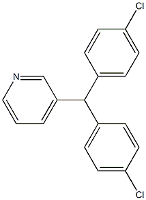 3-[Bis(4-chlorophenyl)methyl]pyridine Struktur