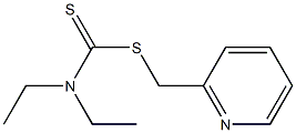 Diethyldithiocarbamic acid 2-pyridylmethyl ester Struktur