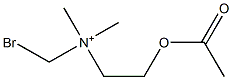 2-Acetyloxy-N-bromomethyl-N,N-dimethylethanaminium Struktur