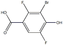 3-bromo-2,5-difluoro-4-hydroxybenzoic acid Struktur