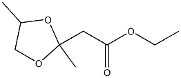 Ethyl acetoacetate propyleneglycol ketal Struktur