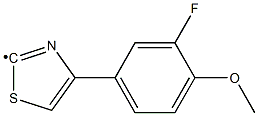 [4-(3-Fluoro-4-methoxy-phenyl)-thiazol-2-yl]- Struktur