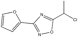 5-(1-CHLOROETHYL)-3-(2-FURYL)-1,2,4-OXADIAZOLE Struktur