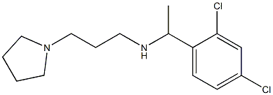 [1-(2,4-dichlorophenyl)ethyl][3-(pyrrolidin-1-yl)propyl]amine Struktur