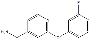 [2-(3-fluorophenoxy)pyridin-4-yl]methylamine Struktur