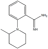 2-(2-methylpiperidin-1-yl)benzene-1-carboximidamide Structure