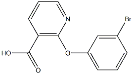 2-(3-bromophenoxy)nicotinic acid Struktur