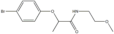 2-(4-bromophenoxy)-N-(2-methoxyethyl)propanamide Struktur