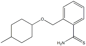 2-{[(4-methylcyclohexyl)oxy]methyl}benzenecarbothioamide Struktur
