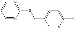 2-{[(6-chloropyridin-3-yl)methyl]sulfanyl}pyrimidine Struktur