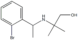 2-{[1-(2-bromophenyl)ethyl]amino}-2-methylpropan-1-ol Struktur