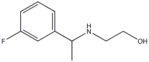2-{[1-(3-fluorophenyl)ethyl]amino}ethan-1-ol Struktur