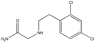 2-{[2-(2,4-dichlorophenyl)ethyl]amino}acetamide Struktur