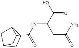 2-{bicyclo[2.2.1]heptan-2-ylformamido}-3-carbamoylpropanoic acid Struktur