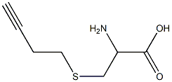 2-amino-3-(but-3-ynylthio)propanoic acid Struktur