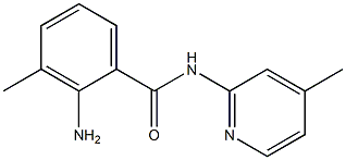 2-amino-3-methyl-N-(4-methylpyridin-2-yl)benzamide Struktur