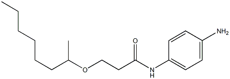 N-(4-aminophenyl)-3-(octan-2-yloxy)propanamide Struktur