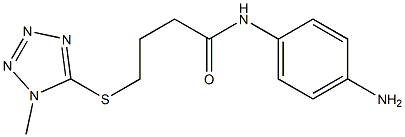 N-(4-aminophenyl)-4-[(1-methyl-1H-1,2,3,4-tetrazol-5-yl)sulfanyl]butanamide Struktur