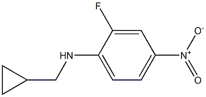 N-(cyclopropylmethyl)-2-fluoro-4-nitroaniline Struktur