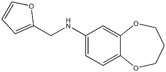 N-(furan-2-ylmethyl)-3,4-dihydro-2H-1,5-benzodioxepin-7-amine Struktur