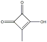 3-hydroxy-4-methylcyclobut-3-ene-1,2-dione Struktur