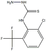 3-amino-1-[2-chloro-6-(trifluoromethyl)phenyl]thiourea Struktur