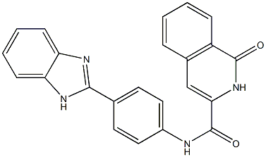 3-Isoquinolinecarboxamide,  N-[4-(1H-benzimidazol-2-yl)phenyl]-1,2-dihydro-1-oxo- Struktur