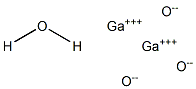 Digallium trioxide hydrate Struktur