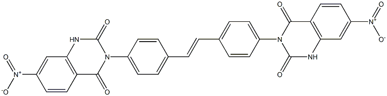 3,3'-[1,2-Ethenediylbis(4,1-phenylene)]bis[7-nitroquinazoline-2,4(1H,3H)-dione] Structure