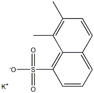 7,8-Dimethyl-1-naphthalenesulfonic acid potassium salt Structure