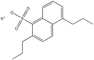 2,5-Dipropyl-1-naphthalenesulfonic acid potassium salt Struktur