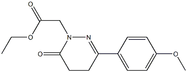 3-(4-Methoxyphenyl)-5,6-dihydro-6-oxopyridazine-1(4H)-acetic acid ethyl ester Struktur