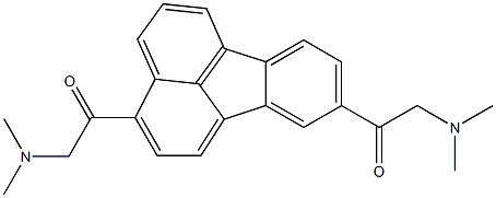 1,1'-(3,9-Fluoranthenediyl)bis[2-(dimethylamino)ethanone] Struktur