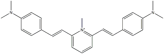 1-Methyl-2,6-bis[4-(dimethylamino)styryl]pyridinium 結(jié)構(gòu)式