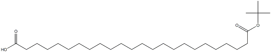 Tetracosanedioic acid mono-tert-butyl ester Struktur